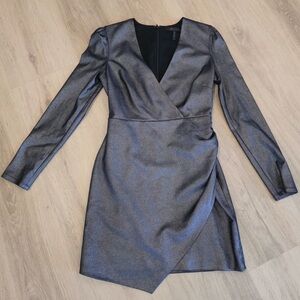BCBGMaxAzria Shimmering Long Sleeve Dress, Size 4